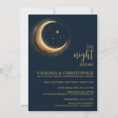 Invitation Nuit Céleste De La Lune Avant La Répétition Mariag (Devant)