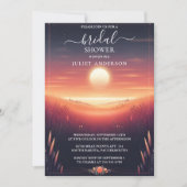 Invitation Nuit coucher de soleil Lune Nuage Twilight Fête de (Devant)