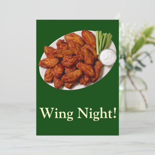 Invitation Nuit d'aile (Debout devant)