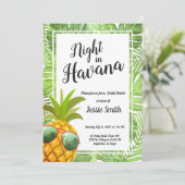 Invitation Nuit dans la nuit chaude d'invitation de Fête de (Debout devant)