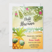 Invitation Nuit dans la nuit chaude d'invitation de Fête de (Devant)