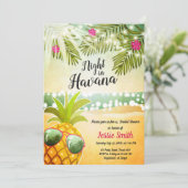 Invitation Nuit dans la nuit chaude d'invitation de Fête de (Debout devant)