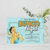 Invitation Nuit de Bunco Retro (Debout devant)