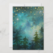 Invitation Nuit de camping Forêt sauvage (Dos)