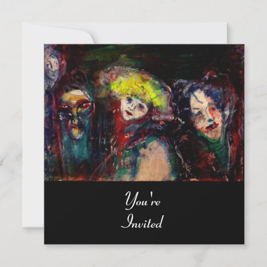 Invitation NUIT DE CARNAVAL À VENISE Mascarade Vénitienne Mas (Devant)