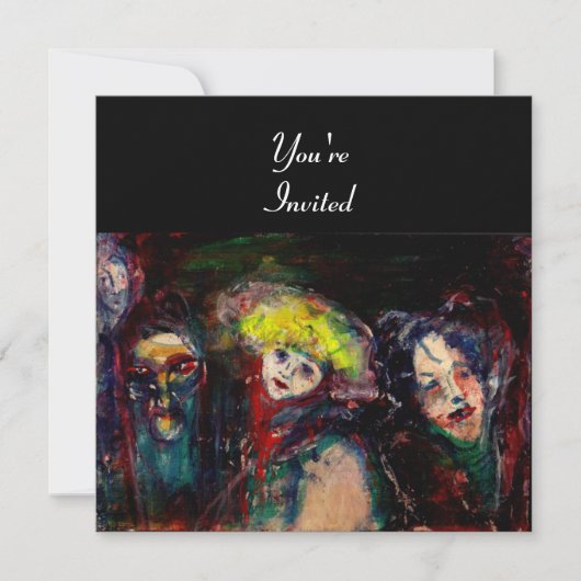 Invitation NUIT DE CARNAVAL À VENISE Mascarade Vénitienne Mas (Devant)