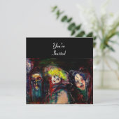 Invitation NUIT DE CARNAVAL À VENISE Mascarade Vénitienne Mas (Debout devant)