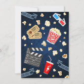 Invitation Nuit de cinéma Anniversaire (Dos)