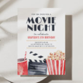 Invitation Nuit de cinéma Anniversaire