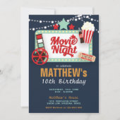 Invitation Nuit de cinéma Anniversaire (Devant)