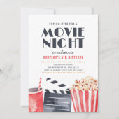Invitation Nuit de cinéma Anniversaire (Devant)