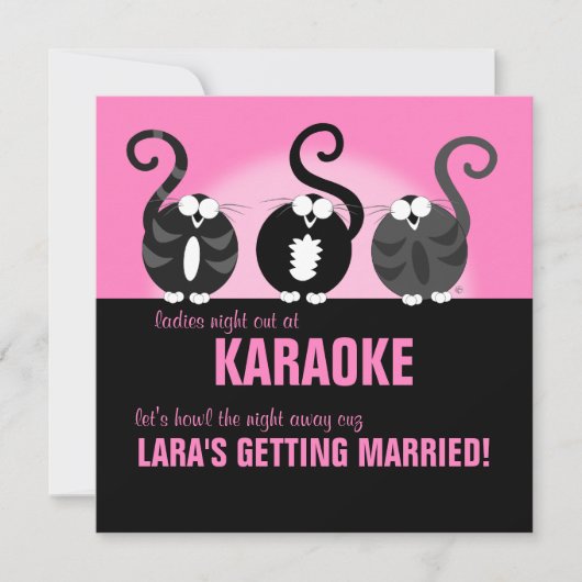 Invitation Nuit de dames à hurler (Devant)