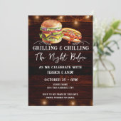 Invitation Nuit de grillage et de refroidissement avant barbe (Debout devant)