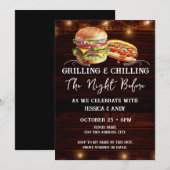 Invitation Nuit de grillage et de refroidissement avant barbe (Devant / Derrière)