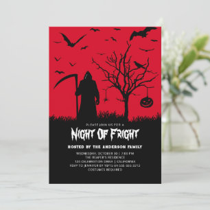 Invitation Nuit de la Fright Adulte Halloween Party Eerie Rea