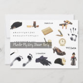 Invitation Nuit de Meurtre Mystère Qui L'A Fait Dîner Fête (Devant)