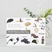 Invitation Nuit de Meurtre Mystère Qui L'A Fait Dîner Fête (Debout devant)