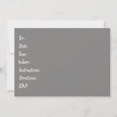 Invitation Nuit de Meurtre Mystère Qui L'A Fait Dîner Fête (Dos)