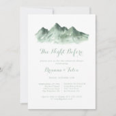 Invitation Nuit de montagne avant le dîner de répétition (Devant)