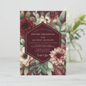 Invitation Nuit de noces à la floraison de Bourgogne (Debout devant)