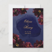 Invitation Nuit de noces Bordeaux Save The Date (Dos)