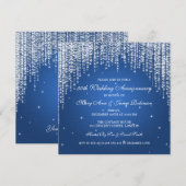 Invitation Nuit de noces d'anniversaire de mariage élégante e (Devant / Derrière)