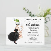 Invitation Nuit de Noël dehors, on se lasse l'Anniversaire (Debout devant)