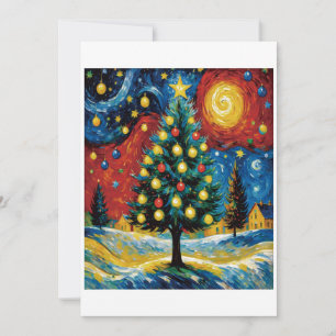 Invitation Nuit de Noël étoilée