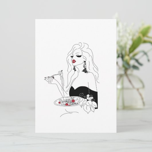 Invitation Nuit de pâtes (Debout devant)