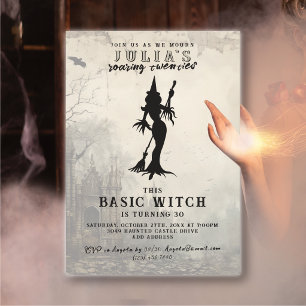 Invitation Nuit de sorcière Château hanté Anniversaire Hallow