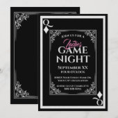 Invitation Nuit des dames de la Reine noire des Diamants (Devant / Derrière)