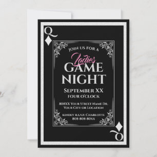 Invitation Nuit des dames de la Reine noire des Diamants