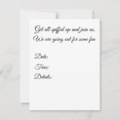 Invitation Nuit des filles, chats dans la baignoire (Dos)