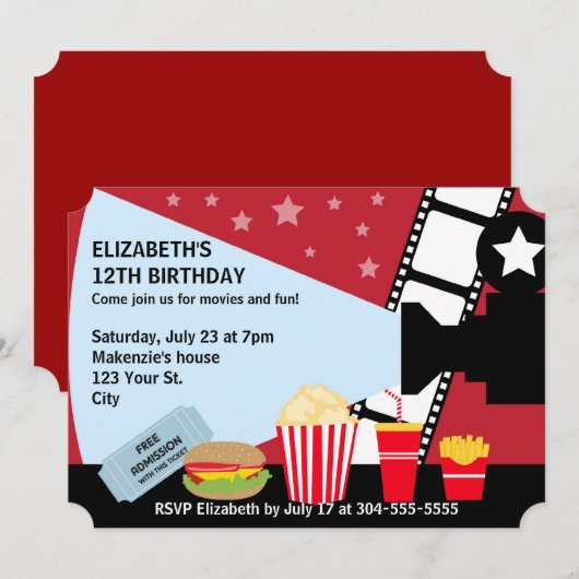 Invitation Nuit des films (Devant / Derrière)