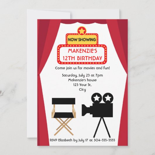 Invitation Nuit des films (Devant)