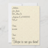 Invitation Nuit d'escadre (Dos)