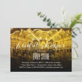 Invitation Nuit d'été Joyeux Partir Fête des mariées ronde (Debout devant)