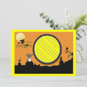 Invitation Nuit d'Halloween à Orange Glow Ajouter votre photo (Debout devant)