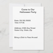 Invitation Nuit d'Halloween à Orange Glow Ajouter votre photo (Dos)