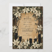 Invitation Nuit d'Halloween de Lys et de Cafins foncés (Devant)