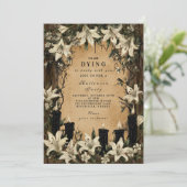 Invitation Nuit d'Halloween de Lys et de Cafins foncés (Debout devant)