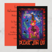 Invitation Nuit d'Halloween Éffrayante customisée (Devant / Derrière)