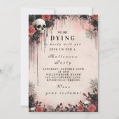 Invitation Nuit d'Haunted Crimson Roses Halloween (Devant)