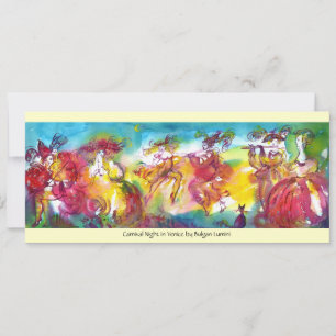 Invitation NUIT DU CARNAVAL / Mascarade vénitienne, Musique d