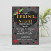 Invitation Nuit du casino de Noël | Las Vegas (Debout devant)