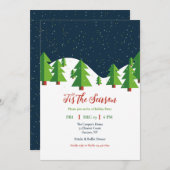 Invitation Nuit enneigée (Devant / Derrière)