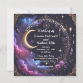 Invitation Nuit étoilée de mariage (Devant)