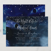 Invitation Nuit étoilée, la veille, annonce de la répétition (Devant / Derrière)