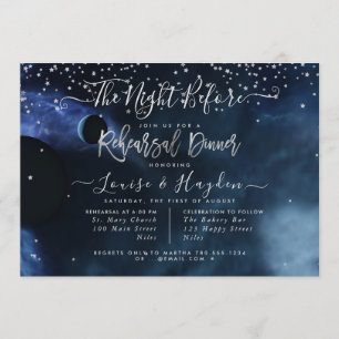 Invitation Nuit étoilée, la veille, annonce de la répétition