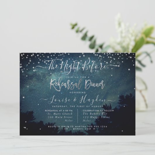 Invitation Nuit étoilée, la veille, annonce de répétition (Debout devant)
